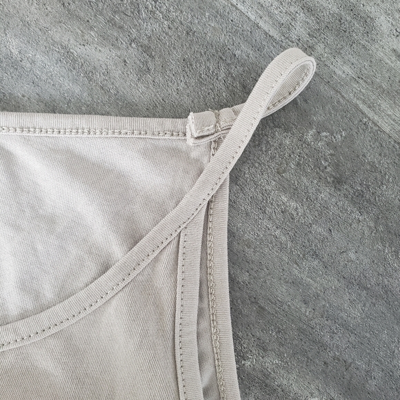 Light Taupe Asymmetrical Mia Inspiration Tank - Picture 3 of 4